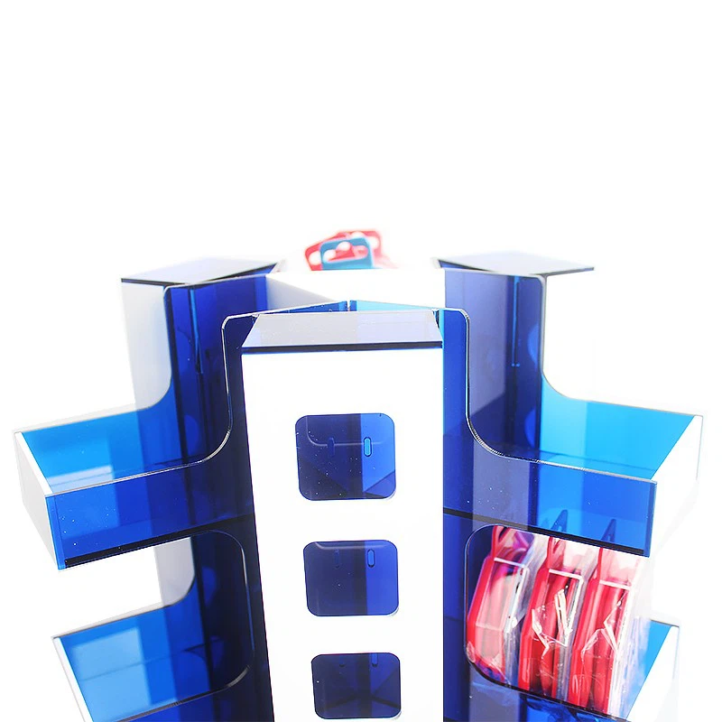 Phone accessory rotating shelf